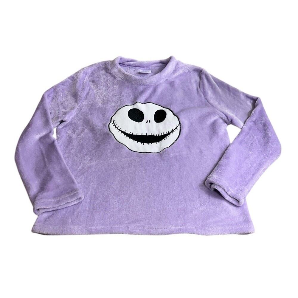 Women's Disney 100 Nightmare Before Christmas Jack Skellington Top Sz M Purple